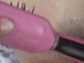 Masturbándome con el vibrador en la noche