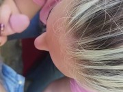 I got him so hard telling him how good my bull fucked me so he pulled over and made me suck him off