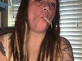 Smoking while my BF jacks off- full vid on OF