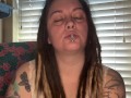 Smoking while my BF jacks off- full vid on OF