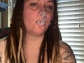 Smoking while my BF jacks off- full vid on OF