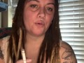 Smoking while my BF jacks off- full vid on OF