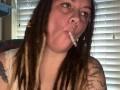 Smoking while my BF jacks off- full vid on OF