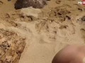 JuliaPink sucks cock while being watched at the beach - MyDirtyHobby