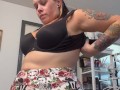 BBW step mom MILF gets ready after her shower cum watch me