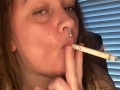 Smoke sesh with French inhale- full vid on OF