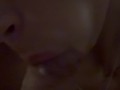 Amateur wife interrupted game night with blowjob