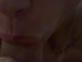 Amateur wife interrupted game night with blowjob