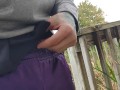 Uncut Cock Pissing OUTSIDE in PUBLIC -UncutAtNight-