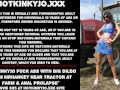 Hotkinkyjo fuck ass with big dildo from mrhankey near tractor at farm & anal prolapse