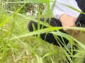 Young, Juicy forest pissing