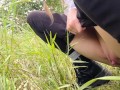 Young, Juicy forest pissing