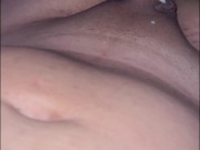 Hermosa morena con un Baby bump Me hace venir