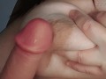 BBW cummed on rubber cock after masturbating