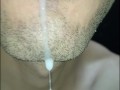tongue, saliva, lengua , sloopy, sucking, escupir fetish,  babeante primer plano, semen fluyendo
