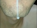 tongue, saliva, lengua , sloopy, sucking, escupir fetish,  babeante primer plano, semen fluyendo