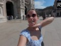 Doggy, Cowgirl, Missionary, Facial - Er fickt mich in Mailand, Italien - VLOG