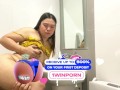 Seduced my roommate til he fucks me in the bathroom then he cums in mouth! - Filipina porn video
