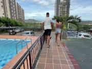 Le doy una gran cogida a mi nueva vecina de conjunto, y terminamos en mi apartamento follando duro.