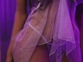 Sex Doll Alina Fucked in purple see through camisole