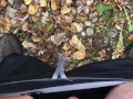 Pee Desperation With Masturbation Attempt But It Was Too Cold Outside For My Cock To Get Hard