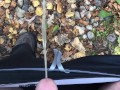 Pee Desperation With Masturbation Attempt But It Was Too Cold Outside For My Cock To Get Hard