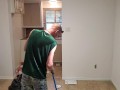 Cute Boy Deep Cleans Living Room - Washing & Scrubbing