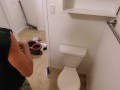 Cute Boy Deep Cleaning Bathroom