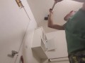 Cute Boy Deep Cleaning Bathroom