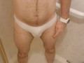 Pissing panties, feet and socks in the shower
