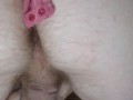 Watch daddy milk his big cock from behind as his asshole puckers in your skimpy lingerie
