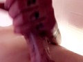 Thick DICK SLOW STROKES IN THE SHOWER