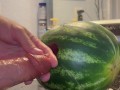 Fucking watermelon ,big dick,love sex
