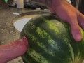 Fucking watermelon ,big dick,love sex