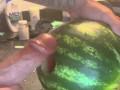 Fucking watermelon ,big dick,love sex