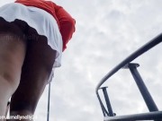 Shameless Girl ITCHING Her Pussy and ASSHOLE in PUBLIC and Sniffing Her Finger