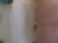BBC Dildo Stretches Curvy Brunette In Shower