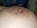 Sucking my big natural boobs and biting my big hard nipples