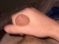 cum leaking out my tight foreskin
