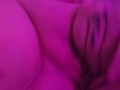 BBW plays with her wet pussy
