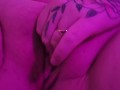 BBW plays with her wet pussy