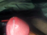 Throbbing Big Fat Mushroom Dick Cumming