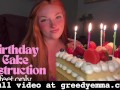 Birthday Cake Destruction - Feet Only - Cake Sitting Mess Foot Feet Fetish Worship Soles Toes