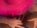 Cowgirl milks his cock with her mouth