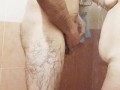 Hot Latina with a Big Ass Stepmom shares shower with Stepson. Showering with Step-Mom