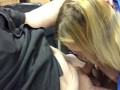 Stepsister stops by my job and sucks my thick cock at my desk