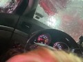 Getting dick sucked in the Hoffmanns car wash and she is loving that Thanggg!! Suck slut suck !!!
