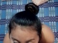 Hermosa chica mexicana dando un oral a su novio