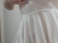 sexy dance in transparent dress without panties