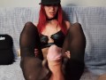 Best tickets on POV Black Nylon Stockings Footjob show for my fansly subscribers!